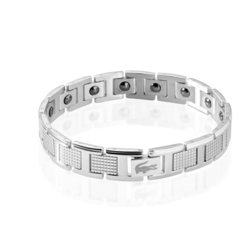 Men’s Stainless Steel Bracelet – Silver & Black